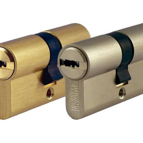 IFAM bombillo seguridad m3030l , Bombillo de seguridad M3030L Ifam. Acabado níquel mateLeva larga 15mmMuelles de acero inoxidable Incluye 5 llaves de puntos. (1/5)