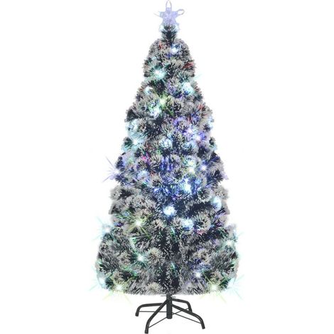 Vorbeleuchteter Weihnachtsbaum mit Ständer und LED 180 cm Glasfaser