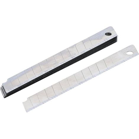 Jeu de Lames de Rechange 9 mm - 10 pcs - Acier, Tranchant et Durable - D-Work (1/3)