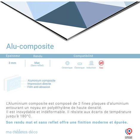 Fond de hotte : Arbre coloré - Alu composite - 70 cm - 60 cm (1/4)