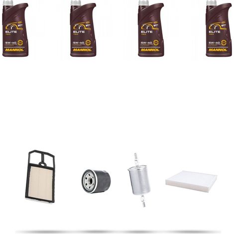 Kit tagliando 4 FILTRI e 4L OLIO compatibile con Vw Lupo 1.4 16v 74kw dal 1998 (1/5)