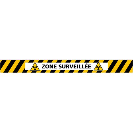 LOT DE 4 BANDES DE MARQUAGE AU SOL ZONE SURVEILLEE (G1150)