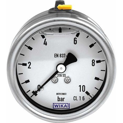 Riegler Glyzerinmano, CrNi-Stahl, G 1/2 exzentrisch, 0 - 6,0 bar, Ø 100 (1/2)