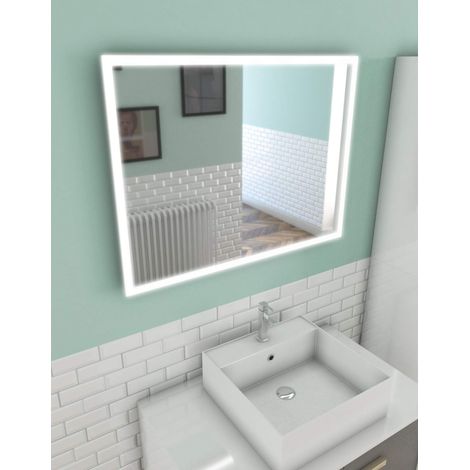 Miroir Salle de Bain LED Auto-éclairant Frame 60x80cm (1/4)
