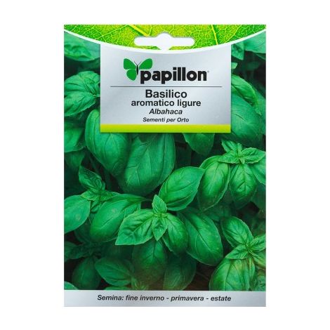 SEMI ORTO PAPILLON "BASILICO AROMATICO LIGURE" - CF. BUSTA 5 GR. (1/2)