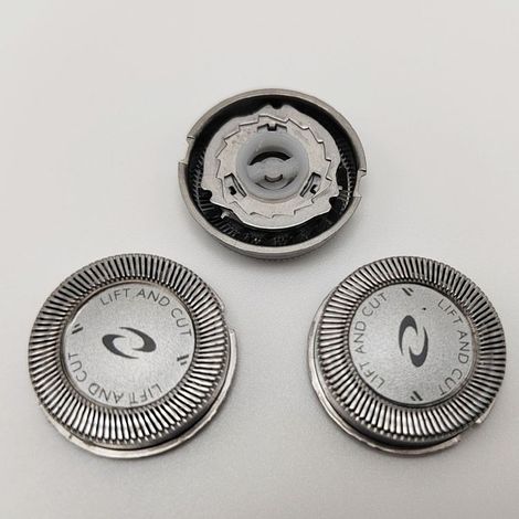 3er-Pack Ersatzklingenköpfe HQ2, kompatibel mit Philips HS545, HQ2, HQ26, HQ282, HQ283, HS655, HS660 und HS555. Inklusive Rasierklingen-Zubehör, Folie und Klingenset.