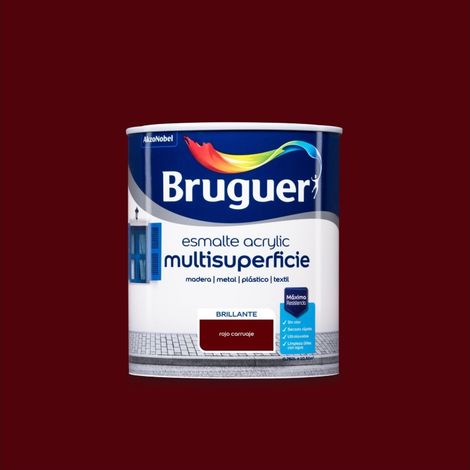 Bruguer Esmalte acrylic multisuperficie brillante Rojo carruaje 750 Ml