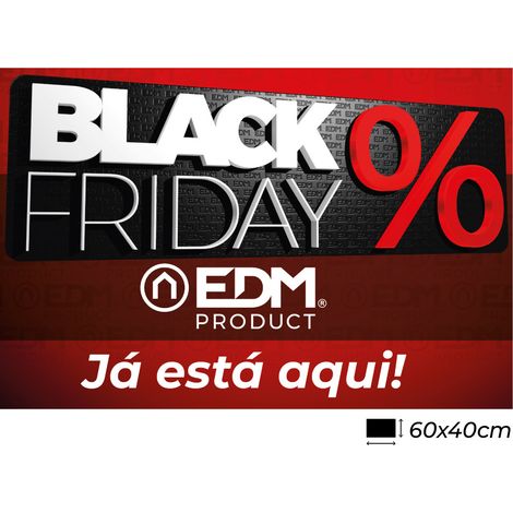 Vinyle Repositionnable Black Friday Adhésif Promotionnel Pour Vitrines Et Surfaces Lisses - Edm