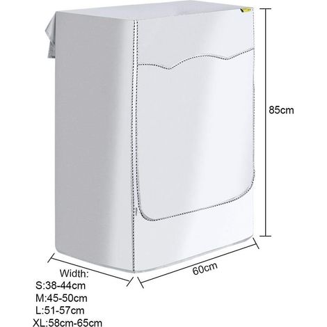 Housse argentée pour sèche-linge, housse pour lave-linge, protection premium-AquaForge (1/2)