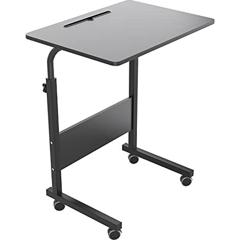 NEED Table Ordinateur Portable à roulettes Support Tablette 60 x 40cm Table Appoint pour Ordinateur Portable au Bord du Lit, du Canapé (1/5)