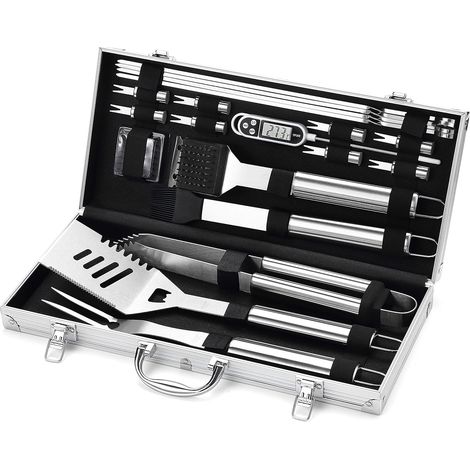 20 Pack Premium BBQ Grill Accessories with Portable Case, Professional BBQ Tools - Great Gift for Men and Women (1/5)
