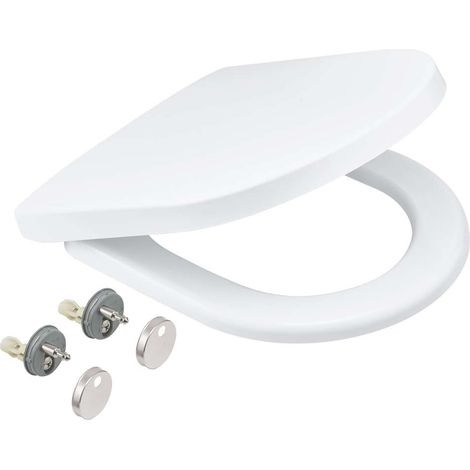 Grohe – Abattant WC SoftClose en duroplast blanc alpin – Amovible avec kit de montage inclus – Pour installation facile – 42473000