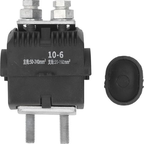 Conector de perforación con aislamiento para instalación sobre suelo de 10 kV, abrazadera de empalme y puesta a tierra para cables de alta y baja tensión JBC10-6 (1/5)