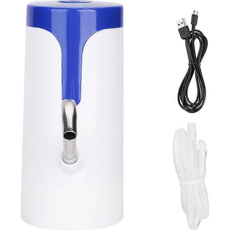 Filiyano-Pompe à eau électrique automatique rechargeable par USB pour bouteilles d'eau, en silicone alimentaire et acier inoxydable, bleue (1/5)