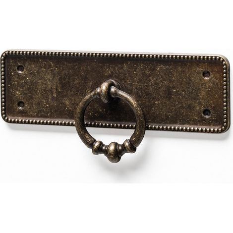 Anilla en placa de zamak, dimensiones: 110x35x14mm - (1/4)