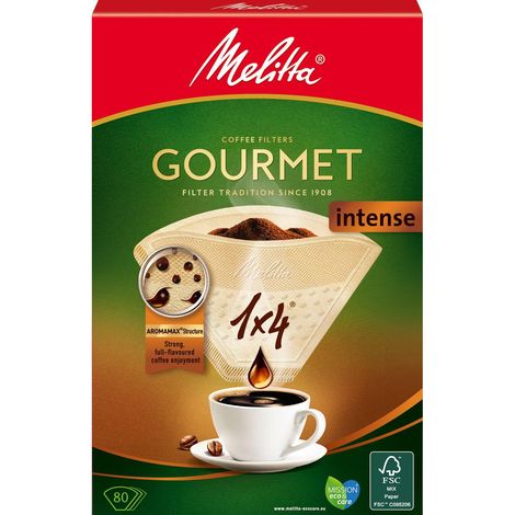 Melitta Kaffeefilter Gourmet Intense 1x4 compostierbar