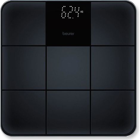 Beurer GS 235 Bilancia in Vetro con Superficie Antiscivolo Nero (1/4)