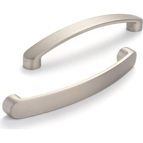 Lot de 6 Poignee de Meuble Poignées de porte de cuisine chromées- poignee meuble de cuisine Nickel Brossé Poignée Cuisine Brossé Entraxe 160mm (1/4)