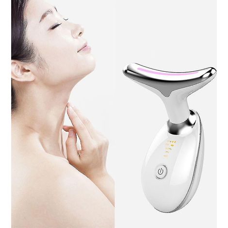 Outil portable micro-lumineux pour téléphone portable, raffermissement du cou et du visage et élimination des rides (1/4)