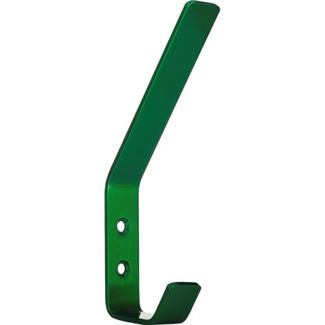 SO-TECH - Patère murale Loxten - L45×P20 mm - Inox - Pour vestiaire, entrée, chambre - Pour manteaux, écharpes, sacs, porte-serviettes - Vert