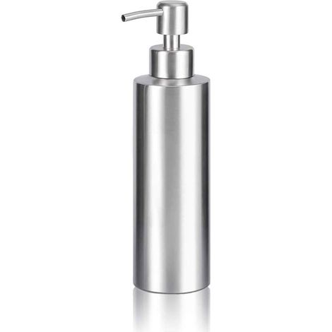 Distributeur De Savon - Acier Inoxydable 304 - Pompe Manuelle Pour Liquide - Cuisine Et Salle De Bains - 350 Ml (1/5)