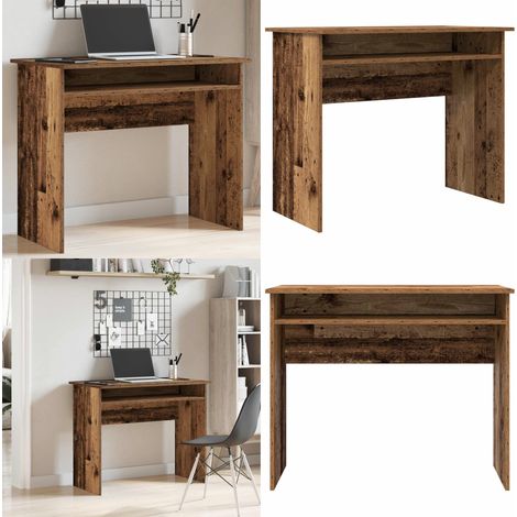 vidaXL Schreibtisch Altholz-Optik 90x50x74 cm Holzwerkstoff