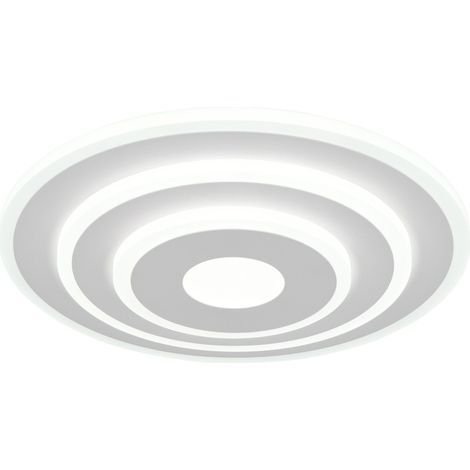 Deckenleuchte Deckenlampe Wohnzimmerlampe weiß Fernbedienung Dimmbar D 30cm (1/5)