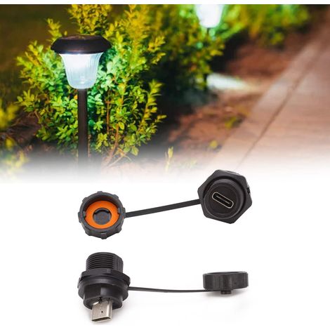 Connecteur USB étanche à visser femelle pour montage sur panneau industriel E10TPC‑TF‑F‑F (1/5)