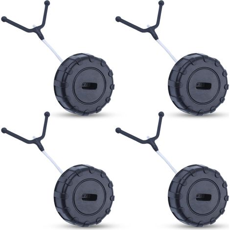 Adefol 4 pièces bouchon de réservoir d'huile carburant pour tronçonneuse Stihl MS170 MS180 017 018 019 Pièces de rechange pour 11303500500 (1/5)
