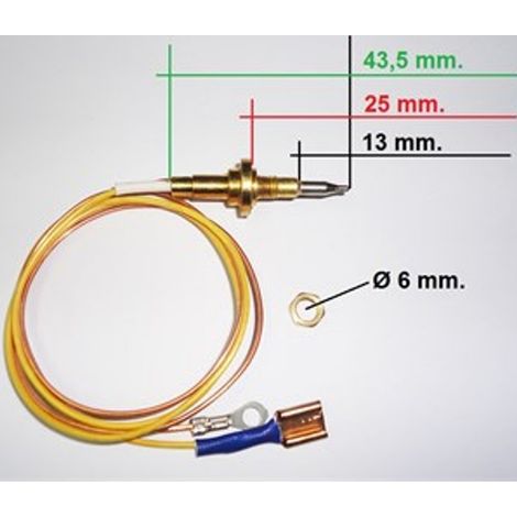 TERMOCOPPIA SICUREZZA GAS TRIPLA CORONA PIANI COTTURA SMEG - FRANKE ARISTON