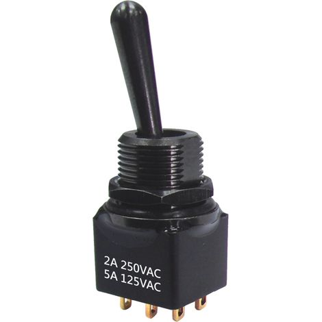 Interrupteur à levier RS PRO, On-On-On, 2RT, 5 A @ 250 V c.a. ( Prix pour 1 )