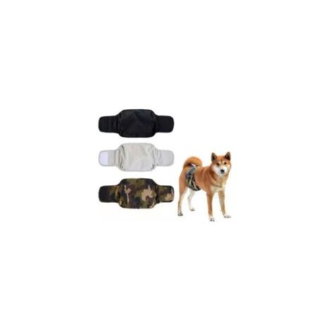 Cyslmuk – Lot de 3 couches lavables pour chien – Taille S – Réglables et absorbantes – Imperméables pour éviter les fuites