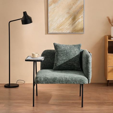 Fauteuil emerald en chenille 33,9 x 25,2 x 27,9 cm (1/5)