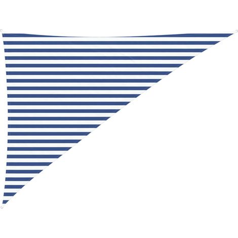 Toldo Vela de Sombra Azul y Blanco 3 x 4 x 5 m vidaXL