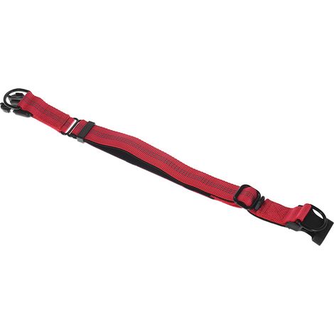 Collier pour chien solide et durable, double anneau en D, bandes réfléchissantes réglables en longueur, colliers confortables pour animaux de compagnie pour chiens de grande et moyenne taille (1/5)