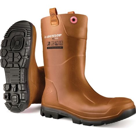 Stivale di sicurezza isolato RIGAIR PRO Dunlop S5 CI SRC Marrone 43