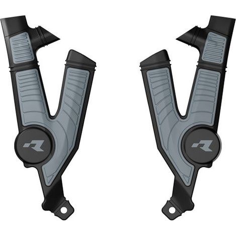 PROTEZIONI TELAIO RACETECH (RTECH) 2025/12 (SET) BI-MATERIALE SUPER GRIP TALARIA STING MX4 / MX5 / TL4000 / TL5500 '23-'25 COLORE NERO / GRIGIO
