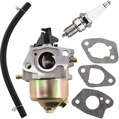 Carburateur tondeuse à gazon – Compatible Fuxtec, Einhell, Hecht 548 SW, 548 SX, 553 SW – Avec 3 joints et pompe d'amorçage (1/4)