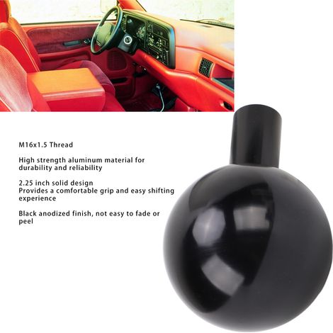 Puntale di velocità in alluminio anodizzato nero M16x1.5 per trasmissione Cummins (1/5)