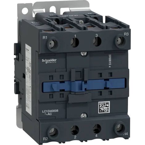 TeSys LC1D - contacteur - 4P (2F+2O) - AC-1 440V - 60A - bobine 230Vca - LC1D40008P7 (1/4)