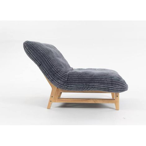Fauteuil Poire pour Adulte en Tissu Côtelé, Sans Accoudoirs, Confort Ergonomique, pour Salon et Chambre (1/5)