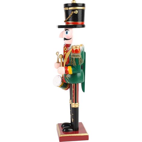 Figurine de Casse-Noisette en Bois - Poupée Soldat Ornement Xmas - Décorations Festives Cadeau 12 Inch/30 cm (1/5)