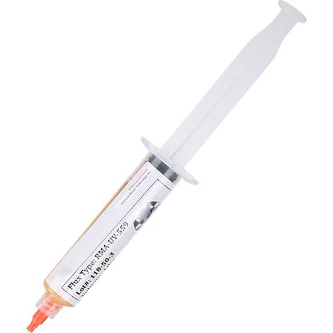 Poudre de détartrage à l'étain pour outil de réparation RMA-UV-559, 10 cc, graisse de brasage sans nettoyage, flux avec aiguille pour outils de réparation de circuits imprimés/CMS/PGA/BGA