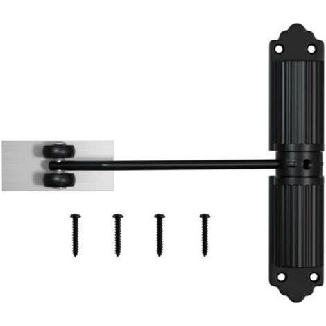Ferme Porte Automatique,Ferme Porte Force De Fermeture Réglable,Groom Fermeture Porte Avec 6 Vis Et Tige De Réglage, Fermeture Porte Adapté Maison, Chambre, Bureau (Noir) (1/5)