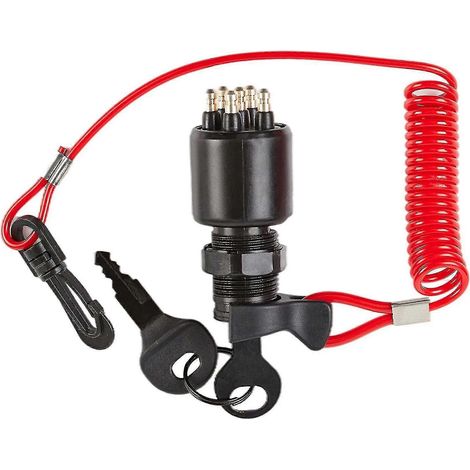 Ensemble de verrouillage de sécurité pour clé de contacteur d'allumage pour moteurs OMC Johnson Evinrude (à partir de 1996) 5005801 pour Evinr (1/2)