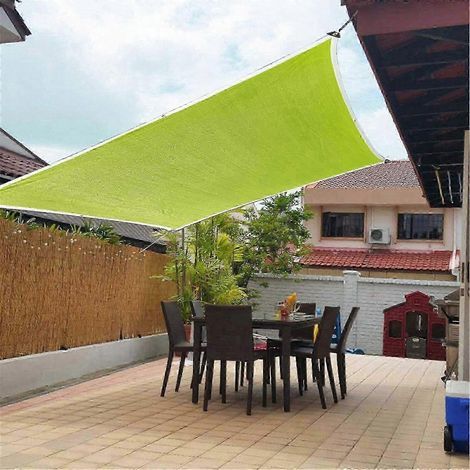 Auvent rectangulaire extérieur Fnyoxu avec protection solaire pour terrasse, jardin et piscine - Protection UV 95 % (1/5)