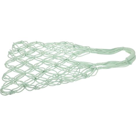 en filet de corde de coton vert fait main réutilisable comme