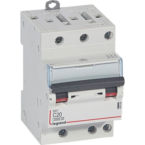 Modulaire Installatieautomaat DX3 3P Karakteristiek C 20A 6kA 3 Modules Legrand LEG407839