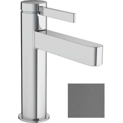 Hansgrohe Finoris - Waschtischmischer, mit Ablaufgarnitur, CoolStart, EcoSmart, gebürstetes Schwarzchrom 76025340