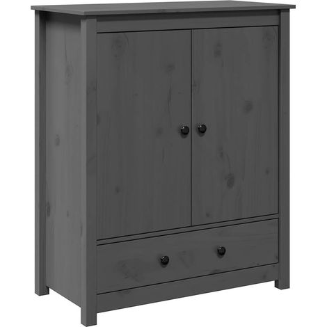 Maison Exclusive - Aparador alto de madera maciza de pino gris 83 (1/5)